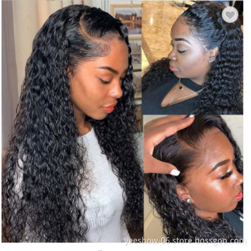 Cheap Factory wholesale Hd Transparent Full Lace Front Wig Raw Brazilian Deep Wave Virgin Human Hair Lace Frontal Wig Vendor